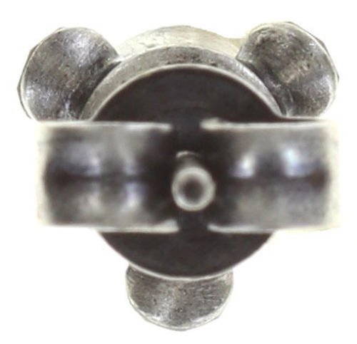 image for Earring Stud Indian Roses Grey  smallest