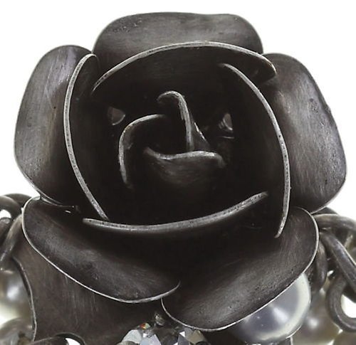 Bild für Ohrring Clip  Indian Roses Grau  groß