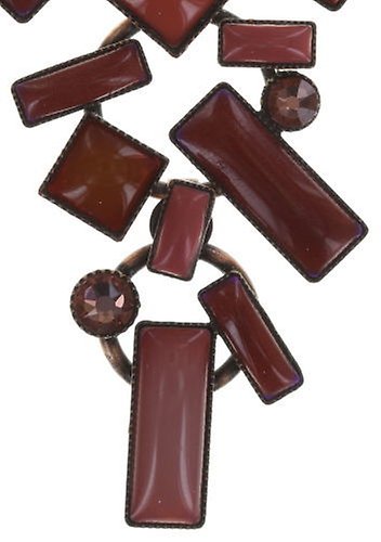 image for Earring Stud Dangling Shake to the Rhythm Pink / Brown  