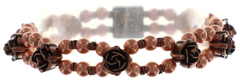 image pour Bracelet élastique Indian Roses Rose  extra small