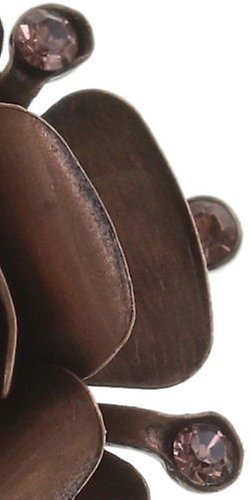 image for Earring Clip Indian Roses Pink  extra large