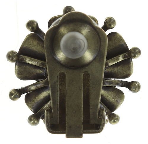 image for Earring Clip Indian Roses Beige  extra large