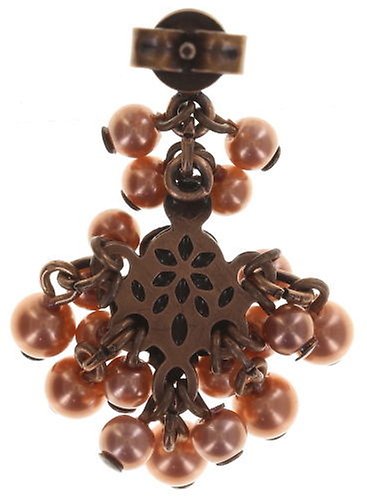 image pour Clou d'oreille pendant Indian Roses Rose  