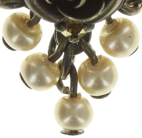 image pour Boucles d'oreilles Eurowire pendantes Indian Roses Beige  extra small