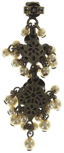 Bild für Ohrstecker baumelnd Indian Roses Beige  medium, small