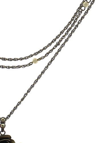 image pour Collier pendant Indian Roses Beige  large