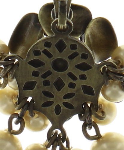 image for Necklace Pendant Indian Roses Beige  large