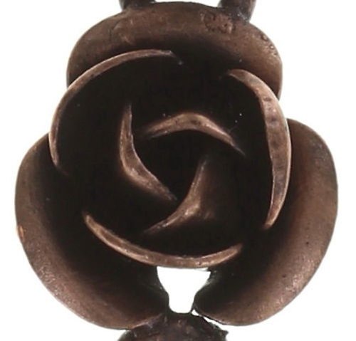 image pour Clou d'oreille pendant Indian Roses Rose  extra small