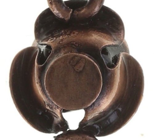 image for Earring Stud Dangling Indian Roses Pink  extra small