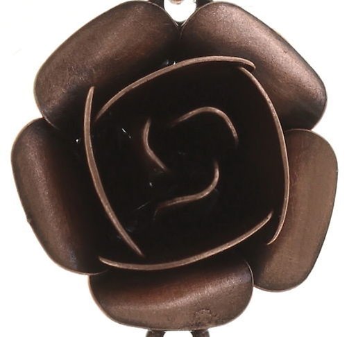 image for Earring Stud Dangling Indian Roses Pink  large