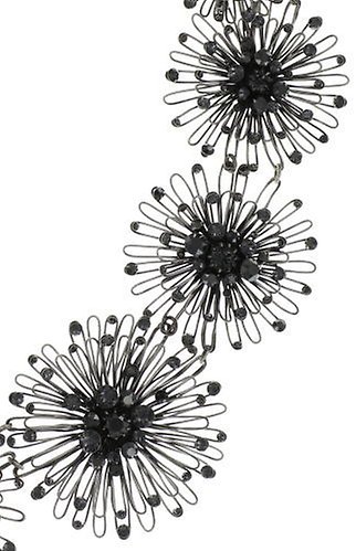 Bild für Halskette Collier Distel Schwarz  