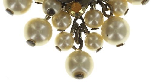 image for Necklace Pendant Indian Roses Beige  large