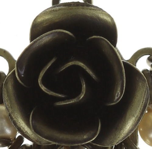 image for Necklace Pendant Indian Roses Beige  medium