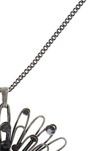 image pour Collier pendant Distel Noir  large