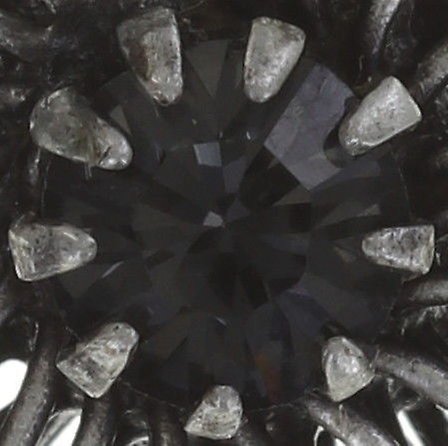 image for Earring Stud Distel Black  extra small