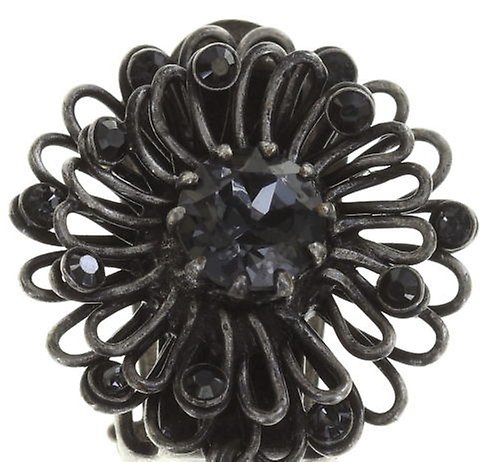 image for Earring Clip Dangling Distel Black  extra large