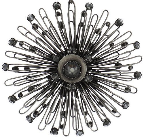 image for Earring Clip Dangling Distel Black  extra large