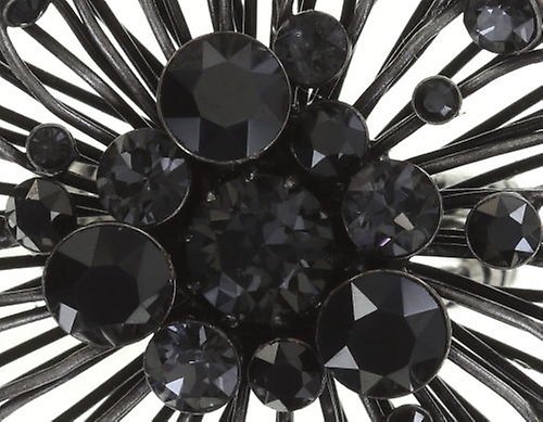 Bild für Ring Distel Schwarz  groß