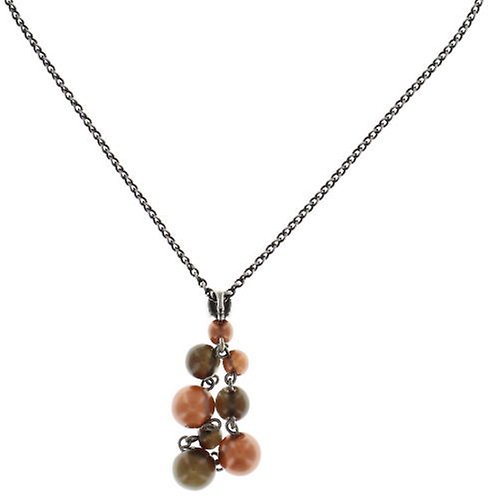 image for Necklace Pendant Caviar de Luxe Brown / Grey  
