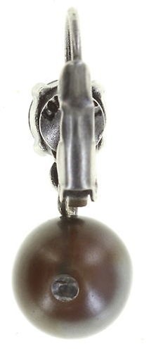 image for Earring eurowire dangling Caviar de Luxe Brown / Grey  