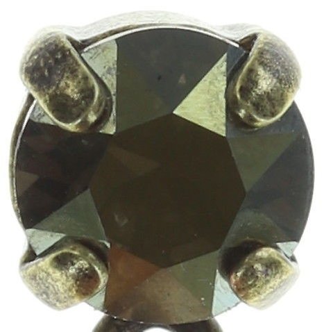 image pour Clou d'oreille pendant Caviar de Luxe Marron / Vert  