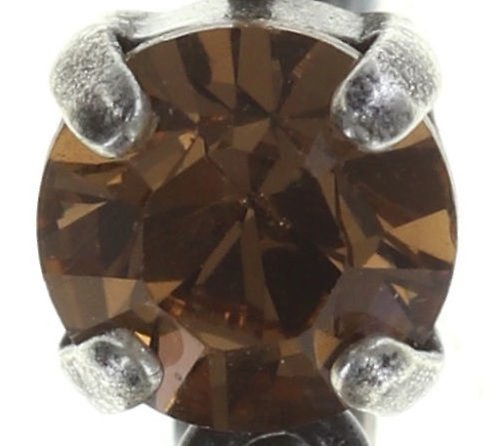 image pour Boucles d'oreilles Eurowire pendantes Caviar de Luxe Marron / Gris  