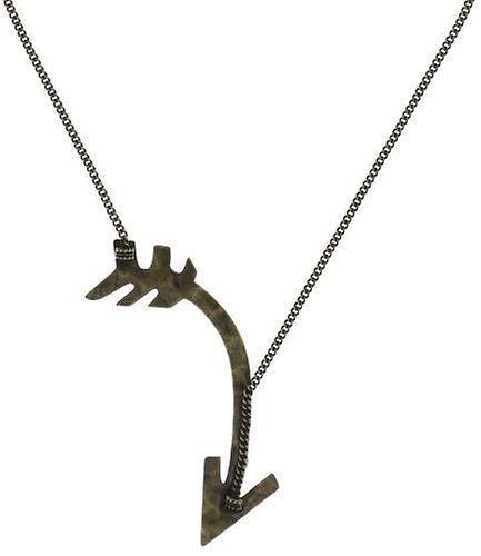 image for Necklace Pendant You Missed It Brass  