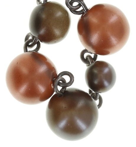 image pour Collier pendant Caviar de Luxe Marron / Gris  