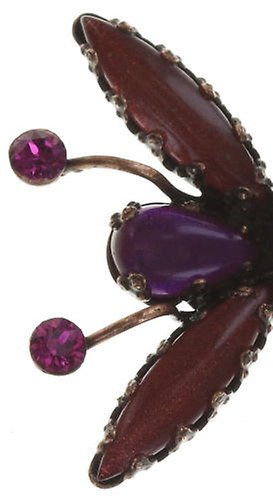 image for Hairpin Flower Zumzum dark rose/ brown  