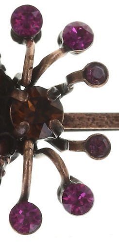 image for Hairpin Flower Zumzum dark rose/ brown  