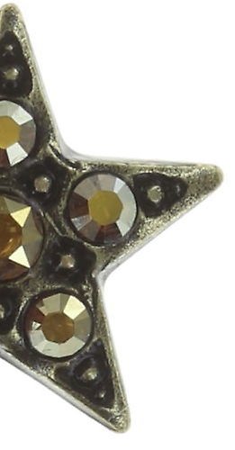 image pour Clou d'oreille Dancing Star Marron crystal metallic sunshine extra small