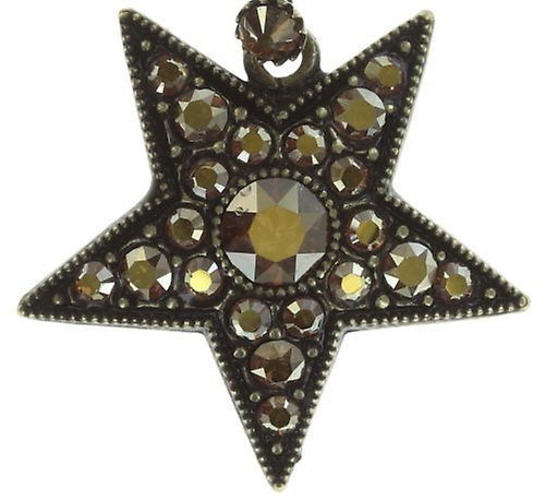 Bild für Ohrstecker baumelnd Dancing Star Braun  