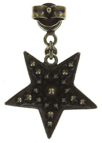image for Earring Stud Dangling Dancing Star Brown  