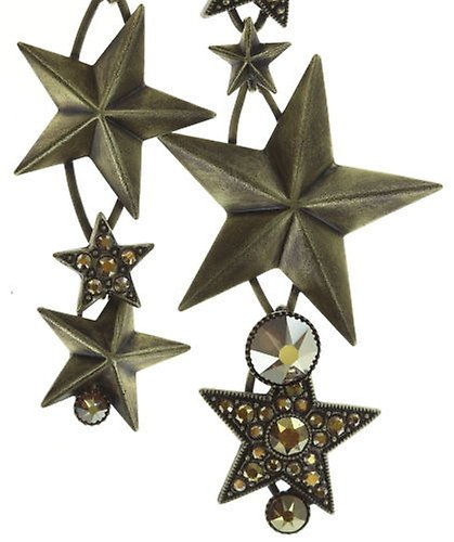 Bild für Ohrring Clip Dancing Star Braun crystal metallic sunshine 