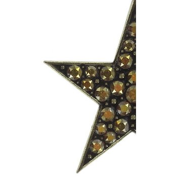Bild für Ohrringe baumelnd Dancing Star braun crystal metallic sunshine groß