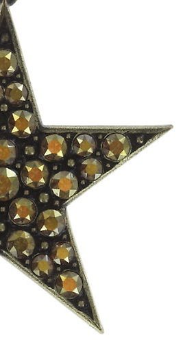 image pour Boucles d'oreilles pendantes Dancing Star Marron crystal metallic sunshine large