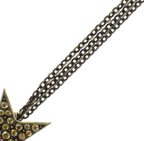 для изображений Колье / цепочка Dancing Star Brown crystal metallic sunshine 