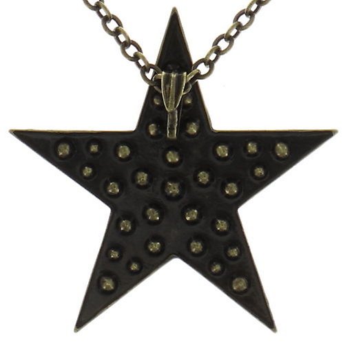 Bild für Halskette mit Anh&auml;nger Dancing Star Braun crystal metallic sunshine groß