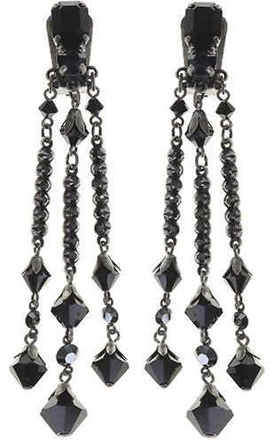 Bild für Ohrring Clip Chandelier Earrings Schwarz  