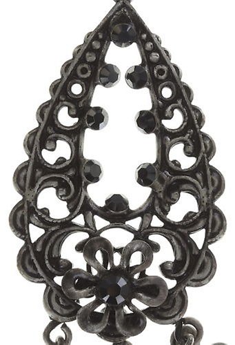image pour Clou d'oreille pendant Chandelier Earrings Noir  