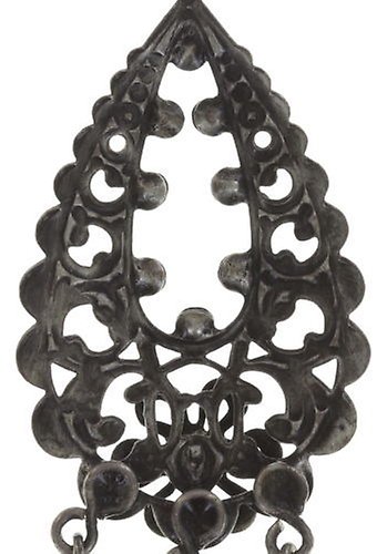 image pour Clou d'oreille pendant Chandelier Earrings Noir  