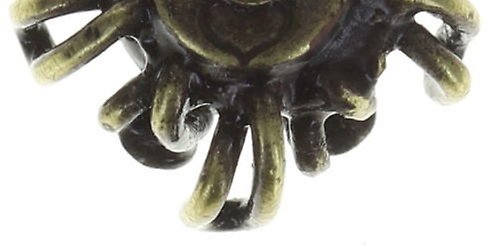 image for Earring Stud Chrysanthemum White crystal small