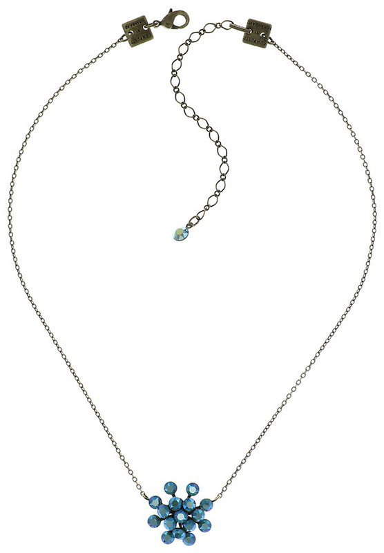 image pour Collier pendant Magic Fireball Bleu / Vert blue zircon shimmer Classic Size (21mm Ø)