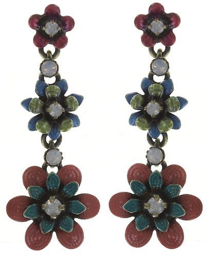 image pour Clou d'oreille pendant Mille Fleurs Multi  