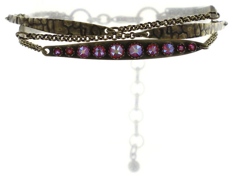 Bild für Armband Global Glam De Luxe Rot / Orange  Größe S