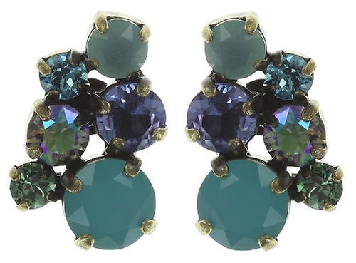 image for Earring Stud Ballroom Green / Lila  