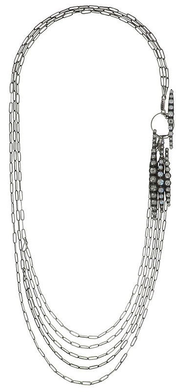 image for Necklace (long) Global Glam De Luxe White  