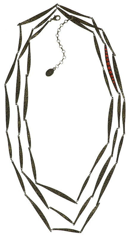 image for Necklace (Long) Global Glam De Luxe Red / Orange  
