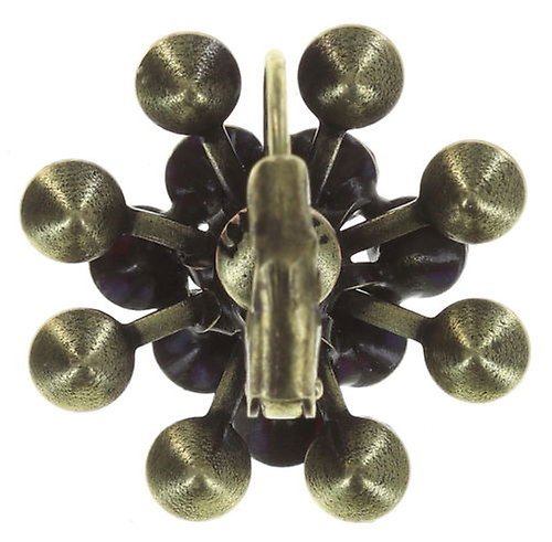 image for Earring Eurowire Magic Fireball Dark Rose fuchsia shimmer  Classic Size (21mm Ø)