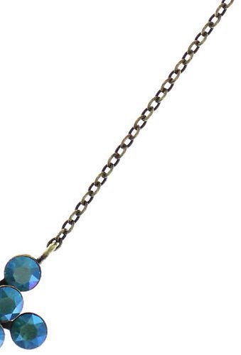 image for Necklace Pendant Magic Fireball Blue / Green blue zircon shimmer Classic Size (21mm Ø)